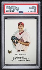 2008 Topps Allen & Ginter's Max Scherzer #297 PSA 10 GEM MT 0sa0