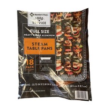 Member's Mark Aluminum Steam Table Pans, Full Size, 18 Count