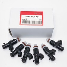 Oem Set Of 6 Fuel Injectors 16450-rca-a01 For Honda Acura Mdx Tl Accord Pilot