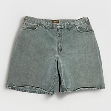 Faded Glory Denim Bermuda Shorts Men 38 Regular USA Green Workwear Dad Jorts Y2K
