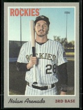2019 Topps Heritage #15 Nolan Arenado 1970 Cloth Stickers