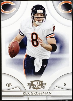 2008 Donruss Threads Football Rex Grossman #10 NM
