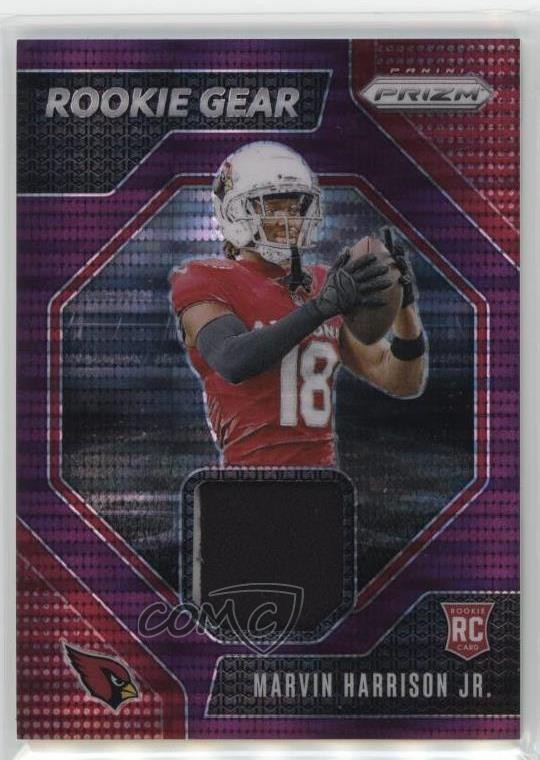 2024 Panini Prizm Rookie Gear Purple Pulsar Marvin Harrison Jr #RG-MHJ 0u66