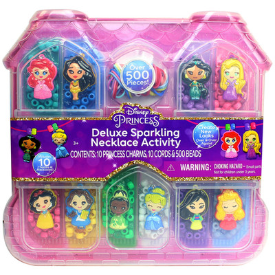 Tara Toys Disney Princess Deluxe Necklace Activity Case Jewelry Making Kit