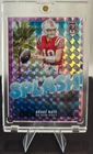 2025 Panini Mosaic - Splash Mosaic Purple Drake Maye #3 Purple Prizm /49