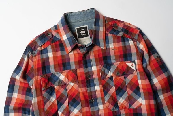 Men G-Star Raw Shirt Red Cotton 38 / M / 46