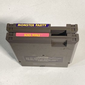 Monster Party Kid Niki - 2 Nintendo NES Game Lot Authentic 1980s
