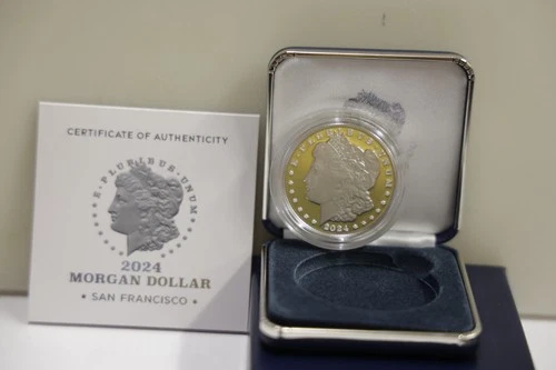 US 2024 S Proof Morgan Silver Dollar with Box/COA Gem Coin..