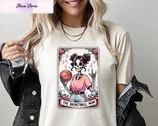 Basketball Mom Skeleton Tarot Card Comfort T-Shirt Game Day