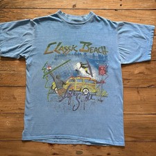 Vintage Classic Beach Life Style Surfer Shirt Volleyball XL Made In USA Retro