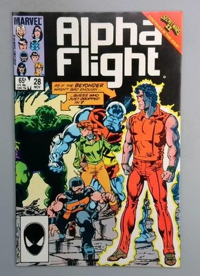 ALPHA FLIGHT #28 Final John Byrne Artwork in Alpha Flight Marvel 1986 LN1