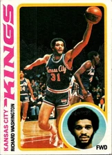 Richard Washington 1978-79 Topps Chewing Gum #121 Sacramento Kings
