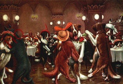 Ansichtskarte_ C.M. Coolidge, Silvester in Dogville