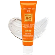 HAMPTON SUN AGE-DEFYING SPF 50 MINERAL SUNSCREEN CREME FOR FACE 1.7 OZ