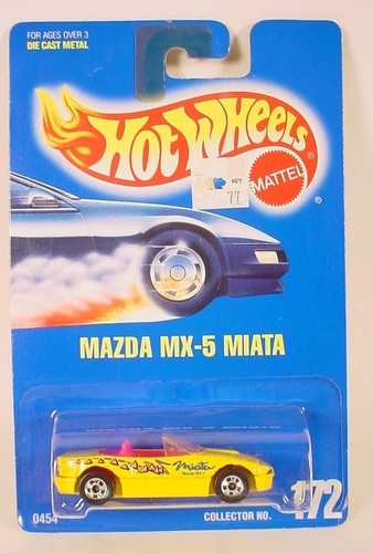 HOT WHEELS BLUE CARD COLLECTOR # 172 MAZDA MX-5 MIATA BASIC WHEELS - Picture 2 of 2