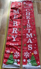 70 X 12 Inches Merry Christmas Banner Xmas Hanging Doorway Porch