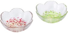 Aderia (ADERIA) Tsugaru Glass Apple Small Bowls (Pair) in a Presentation Box. Ma