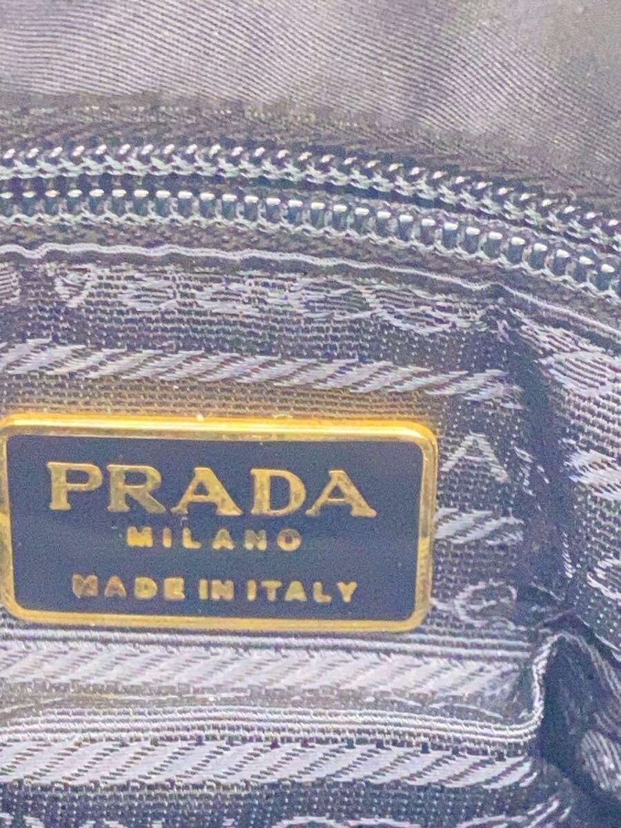 PRADA Handbag Polyester Black Solid 260109-1 - image 5