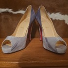 Christian Louboutin Very Prive 120 Peep Toe Platform Heels Pumps 40.5 Woodstock  — photo 1