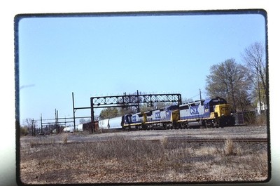 CSX 6217 W Trenton NJ APR-98 Original 35mm Kodak Train Foto Dia