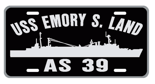 Matrícula USS EMORY S LAND AS 39 militar marina de EE. UU. P01 - Imagen 1 de 1