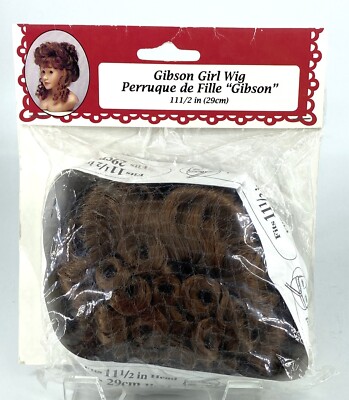 Fibre Craft Doll Wig Vintage 1996 - Fits Doll Head - New Sealed - Gibson Girl