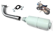 Exhaust With Muffler for: Coleman Powersports CT200U 196cc/6.5HP Gas mini bike.