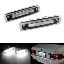 2x White 18 LED License Plate Lights For Mercedes Benz SL/E-Class W124 S124 R129