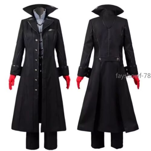 Gioco Anime Persona 5Joker Protagonista Cosplay Costume Uniforme Halloween In Magazzino - Foto 2 di 20