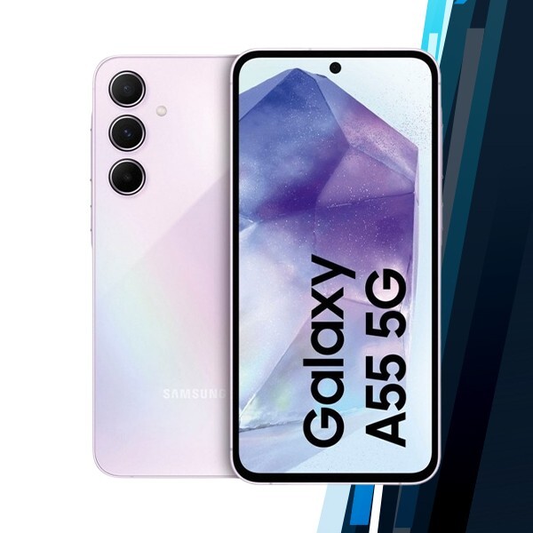 Samsung Galaxy A55 5G Android Cell Phone (Lilac, 12GB+256GB