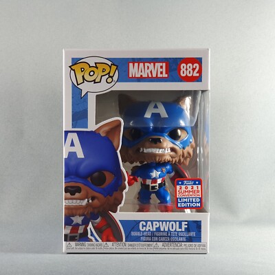 Capwolf Funko POp Vinyl Figur Marvel Captain America Werewolf #882