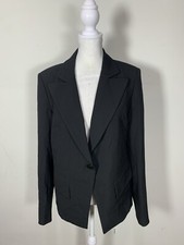Alex Garfield Womens Long Sleeve Black Colored Jacket, Size 4
