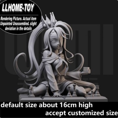 Anime Shiro Hold a magic cube Resin 3D Print GK Figure DIY Model Unpainted