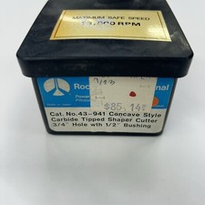 Delta No 43-941 Concave Style CarbideTipped Shaper Cutter 3/4”Hole  1/2” Bushing