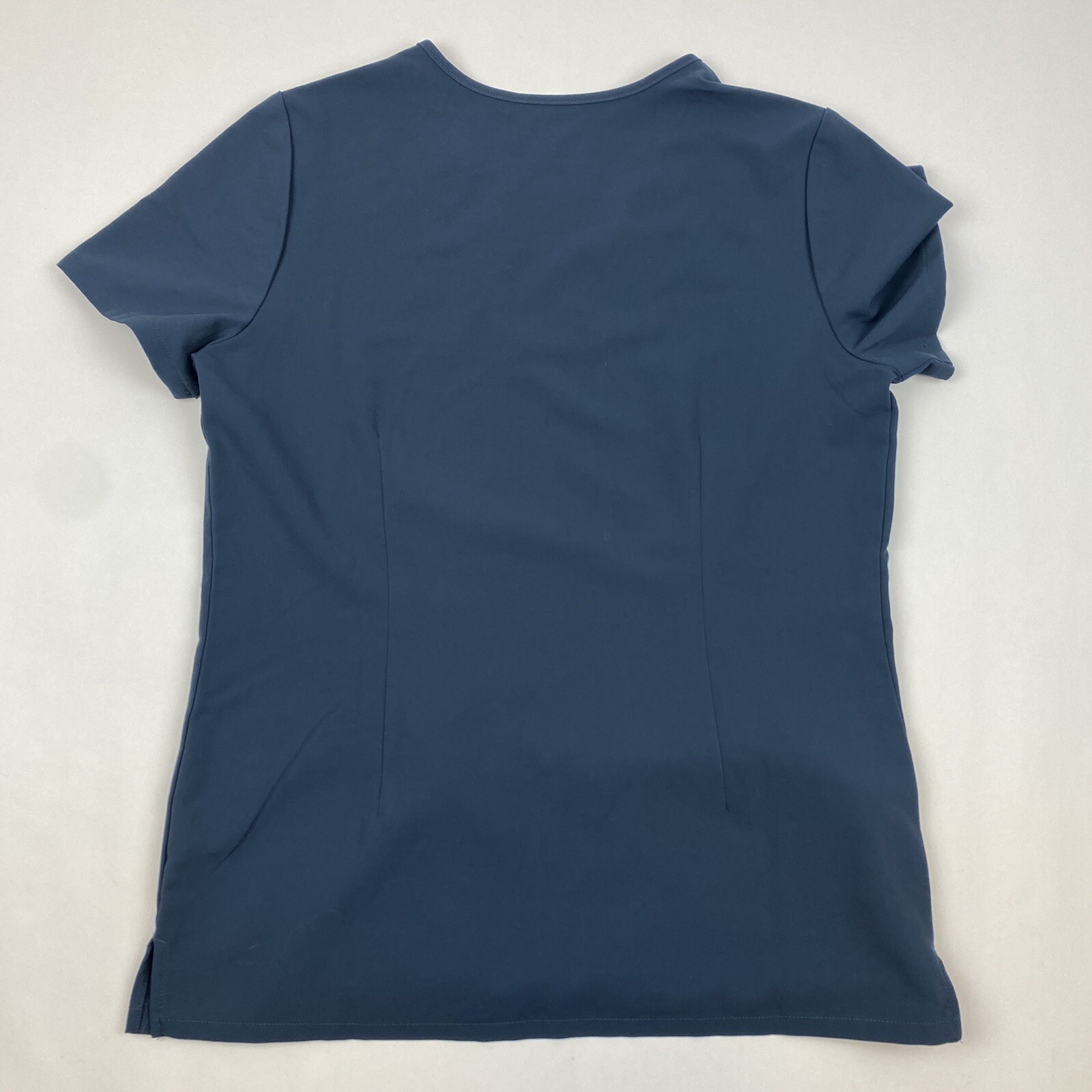 FIGS Technical Collection Scrub Top Solid Blue Wo… - image 8