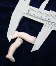 Antique Legs bisque porcelain doll parts for China Doll 1-1/8" 29mm tie in 1860