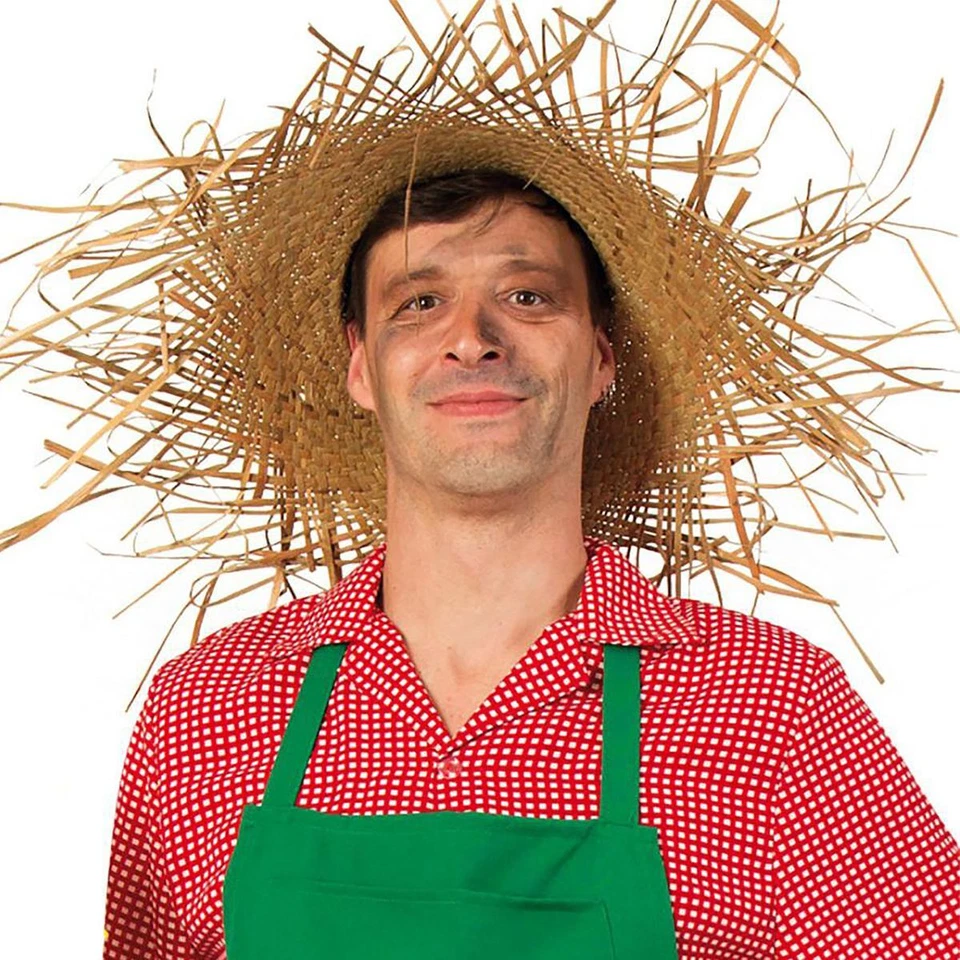 XXL Strohhut Tom Vogelscheuche 70 cm KW 58 cm Kostüm-Zubehör für Erwachsene - Bild 3 von 3