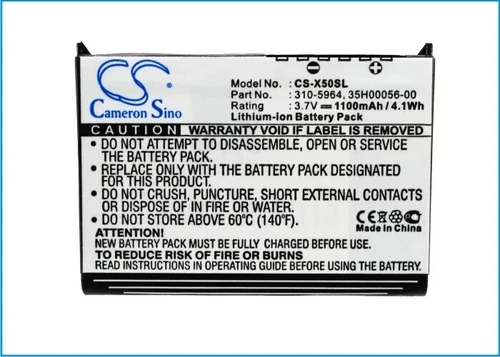 310-5965/U6192 Battery for DELL Axim X50/Axim X50V/Axim X51/Axim X51V   1100mAh
