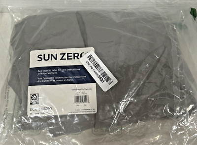 Sun Zero BLACKOUT Curtain 1 Panel - 40''W x 63''H  - Gray - LICHTENBERG 
