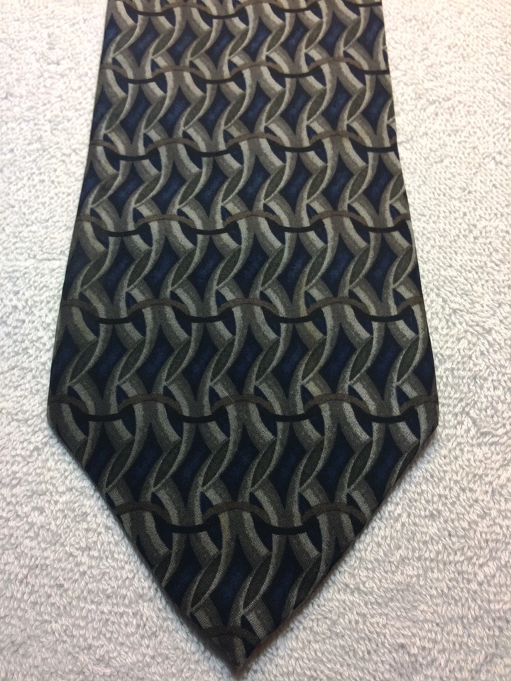 CORBATA HOMBRE GEOFFREY BEENE 3,75 X 59 AZUL CON GRIS Foto 2 de 4