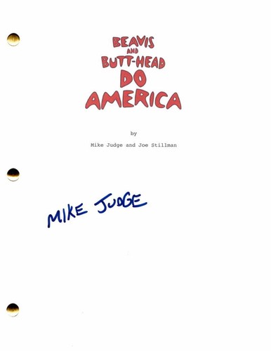 Mike Judge Signed Autograph Beavis and Butt-Head Do America Movie ...