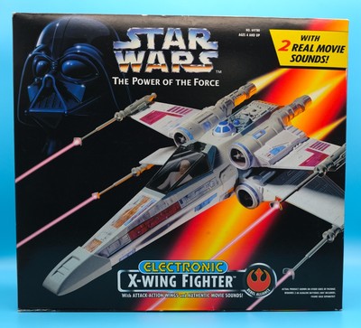 STAR WARS POWER OF THE FORCE (1995) ELECTRONIC X-WING FIGHTER NEW/SEALED