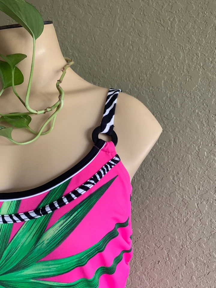 Opera Badeanzug rosa bedruckt 14.  B-CUP UK 38 - Bild 2 von 4