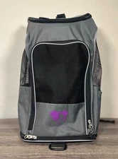 TrustyPup 2-in -1 Medium Cat & Dog Travel Pet Backpack, Airline Approved, Gray