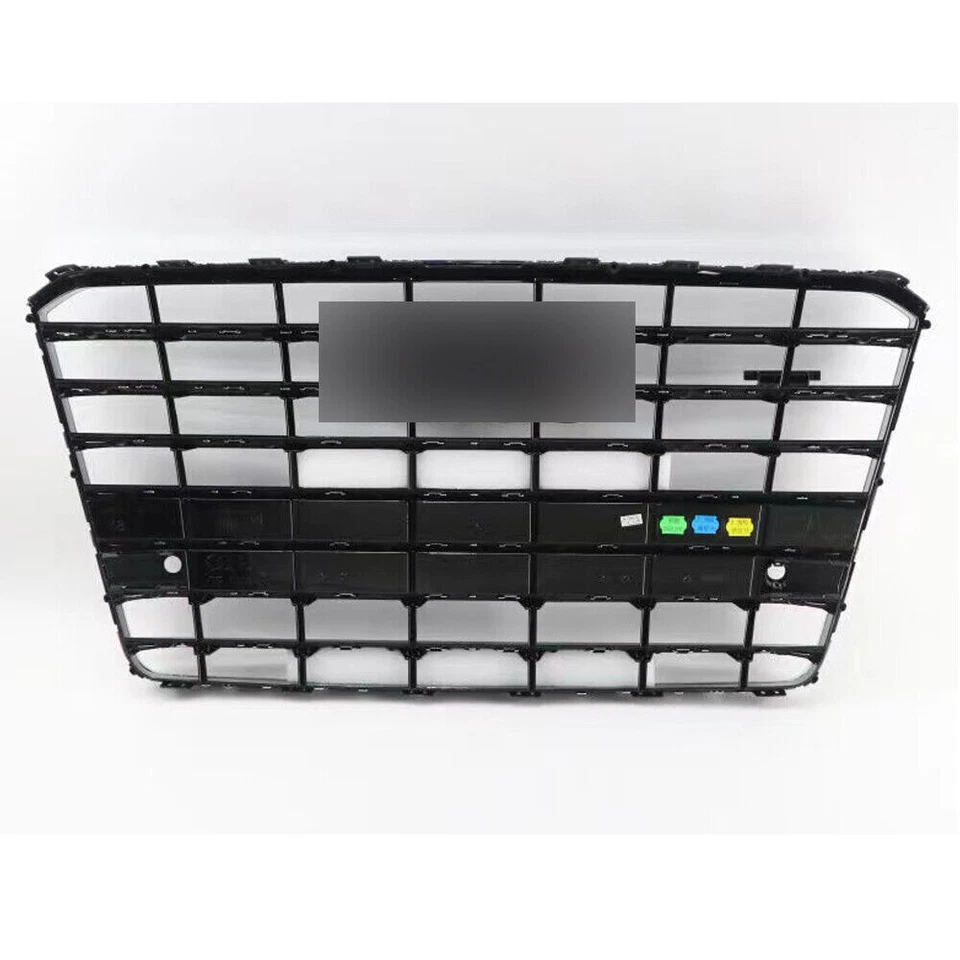 Parrilla de parachoques delantero malla superior rejilla plateada para Audi A8 2015 2016 2017 Foto 3 de 4