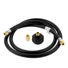 QCC1 Propane Gas Fitting Adapter with 1/4 Inch NPT Male Pipe Thread fitting