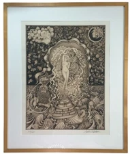 Stephen Firstman “Venus” Lithograph Signed Numbered Framed Surrealism 