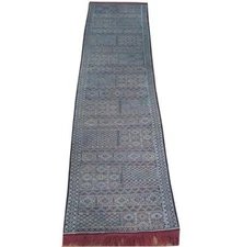 Harooni Rugs 2x9 Hand Knotted Tribal Kilim Flat Weave Runner PIX-23265