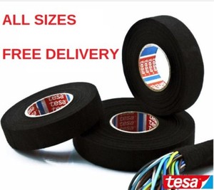 TESA-TAPE-51608-ADHESIVE-CLOTH-FABRIC-WIRING-LOOM-HARNESS-25mm-19mm-15mm-9mm