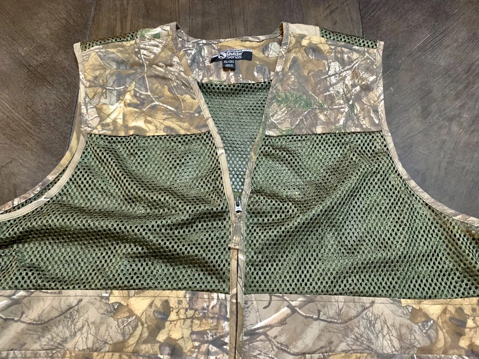 Guide Series Gander Mountain Hunting Vest Size XL/2XL Camo Black Pockets Cargo - Image 4 of 4